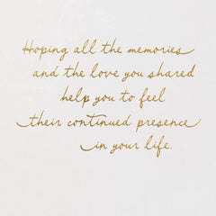 A Bright Light Shining Down With Love Sympathy Card