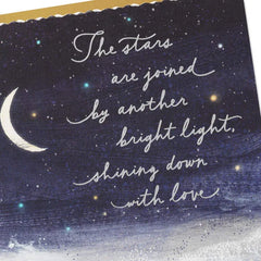 A Bright Light Shining Down With Love Sympathy Card