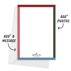 Modern Top Nine Flat Chrismas Photo Card