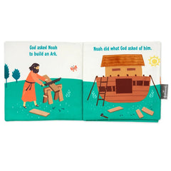Noah Builds an Ark Plush Cloth Baby Book