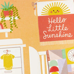Hello Little Sunshine New Baby Card