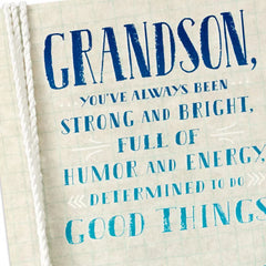 Wonderful to Watch You Grow Each Year Birthday Card for Grandson