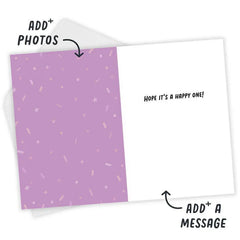 October Is a Treat Custom Birthday Card