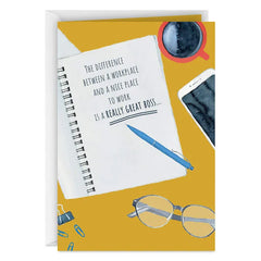 You Make a Difference Boss's Day Card