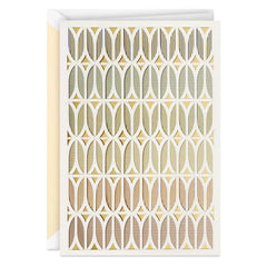 Ombré Laser-Cut Geometric Pattern Blank Card