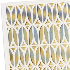 Ombré Laser-Cut Geometric Pattern Blank Card