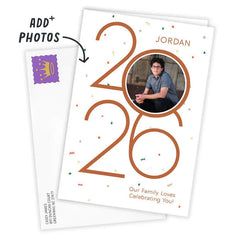 Our Family Celebrates You 2026 Custom Graduation Card