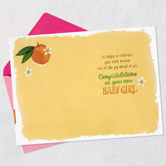 The Sweetest Dream Come True New Baby Girl Card