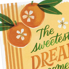 The Sweetest Dream Come True New Baby Girl Card