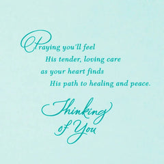 God Walks With Us Religious Sympathy Card