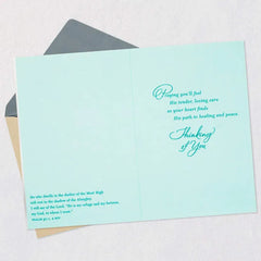 God Walks With Us Religious Sympathy Card
