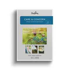 Sunny Scenes Assorted Religious Care and Concern Cards, Box of 12