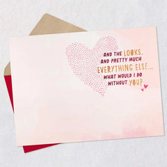 Brains and Looks Funny Sweetest Day Card for Wife