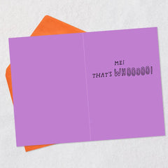 Guess Whooooo Is Thinking of You Halloween Card