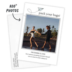 Pack Your Bags Flat Wedding Save the Date