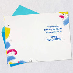 Your Creativity and Passion Graduation Card for Niece