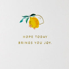 Joyful Lemons Birthday Card
