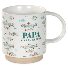 Papa A Reel Keeper Funny Mug, 16 oz.