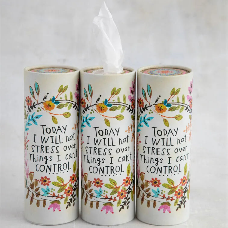 Natural Life I Will Not Stress Car Tissues, Set of 3