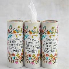 Natural Life I Will Not Stress Car Tissues, Set of 3