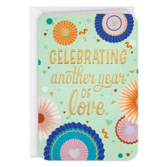 Celebrating Another Year of Love Anniversary Card for Couple