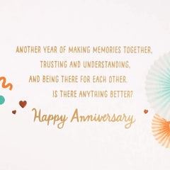 Celebrating Another Year of Love Anniversary Card for Couple