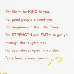 My Prayers for You Birthday Card for Son