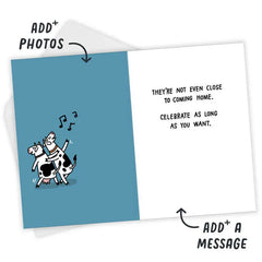Partying Cows Funny Custom Celebration Card