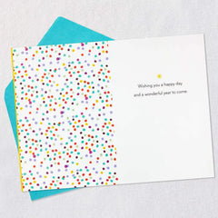 Wishing You a Happy Day and a Wonderful Year Birthday Card