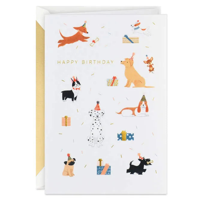 Party Pups Birthday Card