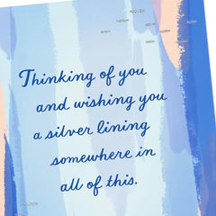 Wishing You a Silver Lining Encouragement Card