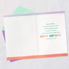 Incredible Person I Admire Birthday Card for Sister