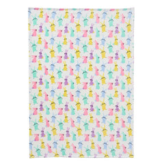 Pastel Bunnies Plush Fleece Throw Blanket, 50x70