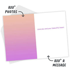 Pastel Hearts Custom Valentine's Day Card