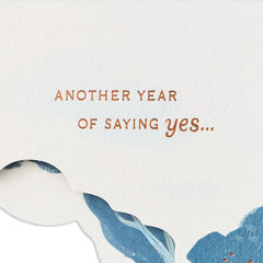 Another Year of Two Great People in Love Anniversary Card for Couple