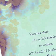 Our Story Is Full of a Lot of Love Anniversary Card