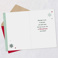 Blessings and Love Christmas Card for Godchild