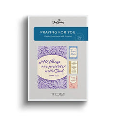 Modern Patterns Assorted Religious Praying for You Cards, Box of 12