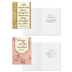 Modern Patterns Assorted Religious Praying for You Cards, Box of 12