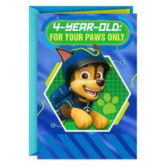 Paw Patrol™ Chase and Friends 4th Birthday Card