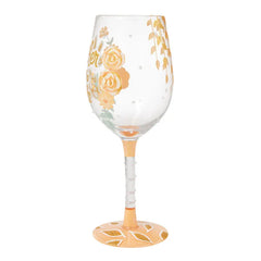 Lolita Mother of the Bride Handpainted Wine Glass, 15 oz.