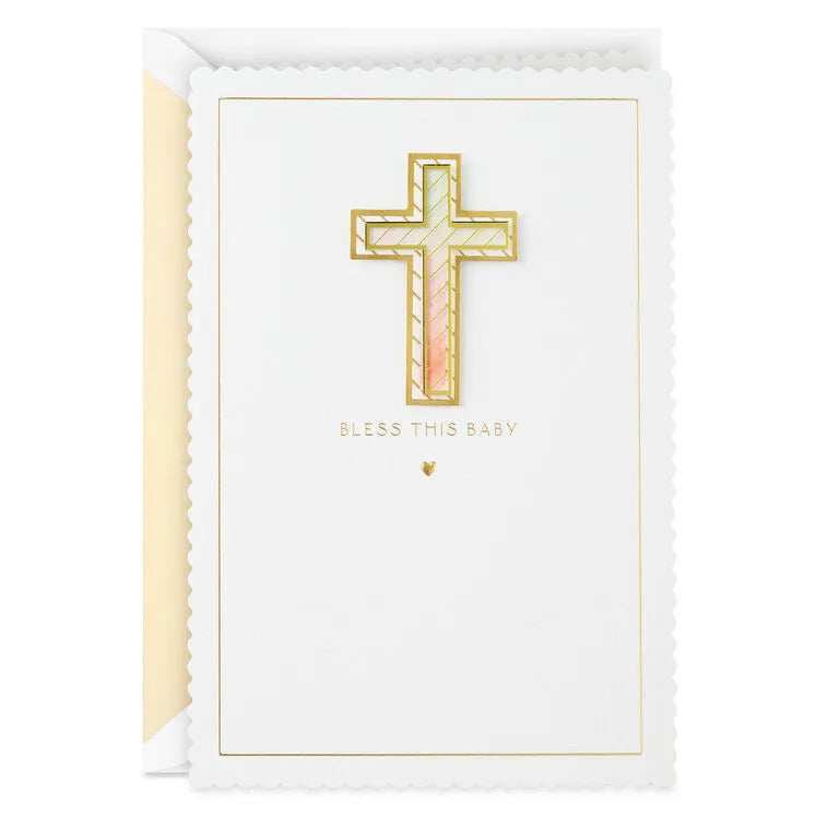 Bless This Baby Baptism Card