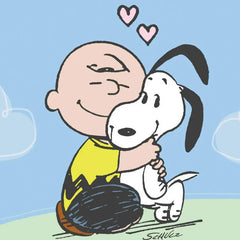 Peanuts® Charlie Brown and Snoopy Hugging Love Card