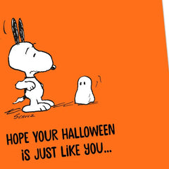 Peanuts® Snoopy and Ghost So Awesome It's Scary Halloween Card