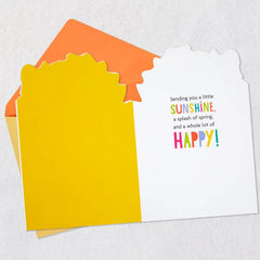 Peanuts® Dancing Snoopy Floral Easter Card