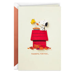 Peanuts® Snoopy Thankful for You Thanksgiving Card