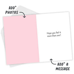 Peanuts® Snoopy Extra Love Custom Valentine's Day Card