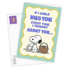Peanuts® Snoopy Hug Custom Easter Card