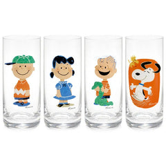 Peanuts® Snoopy and Friends Tall Drinking Glasses, Set of 4