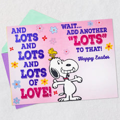 Peanuts® Snoopy Lots of Love Easter Card